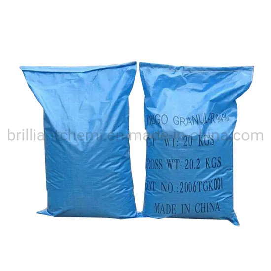 Natural Bulk Blue Vat Dyestuff Indigo for Textiles Fabrics 