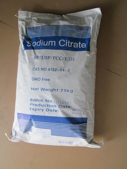 Sodium Citrate HS: 29181500 Acidity Regulators for Food Additive 